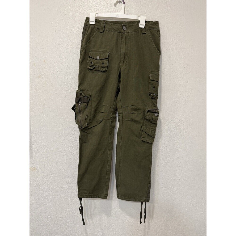 Free Knight Pants Mens 31 Green Cargo Tactical Army Military Utility Trooper Y2K